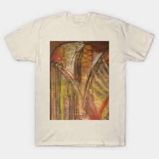 Windy Autumn - Section of Art Pastel Abstract T-Shirt